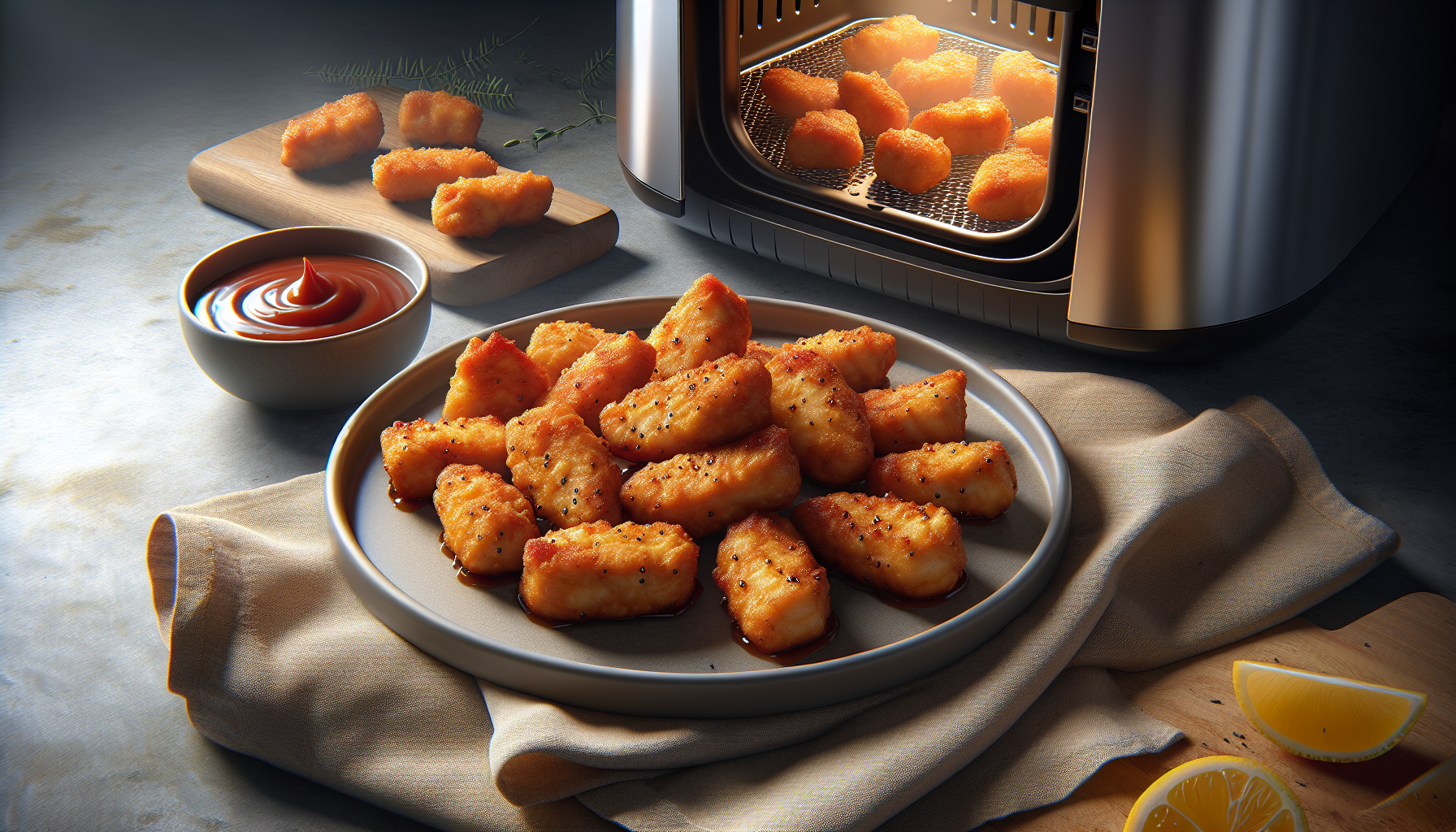 Air fryerec chicken breasta